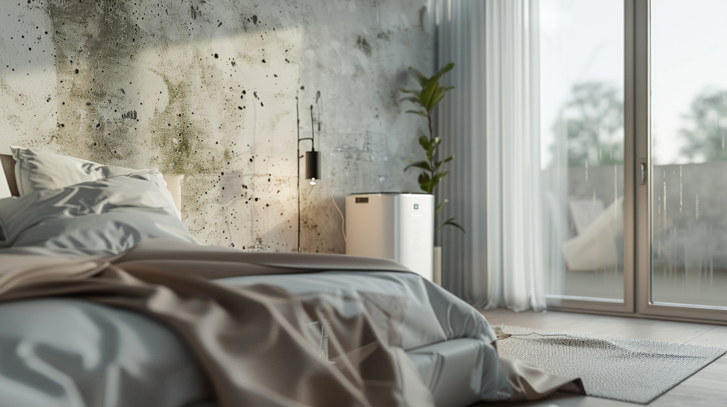 Humidité dans une chambre : dangers et solutions
